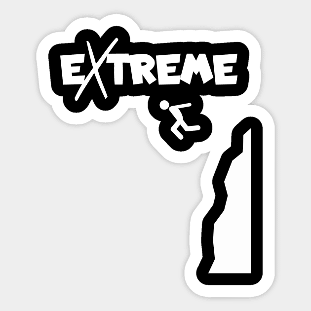 Cliff jumping extreme Sticker by maxcode